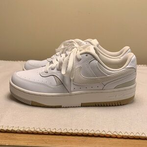 Nike Women's Gamma Force White and Cream Sneakers